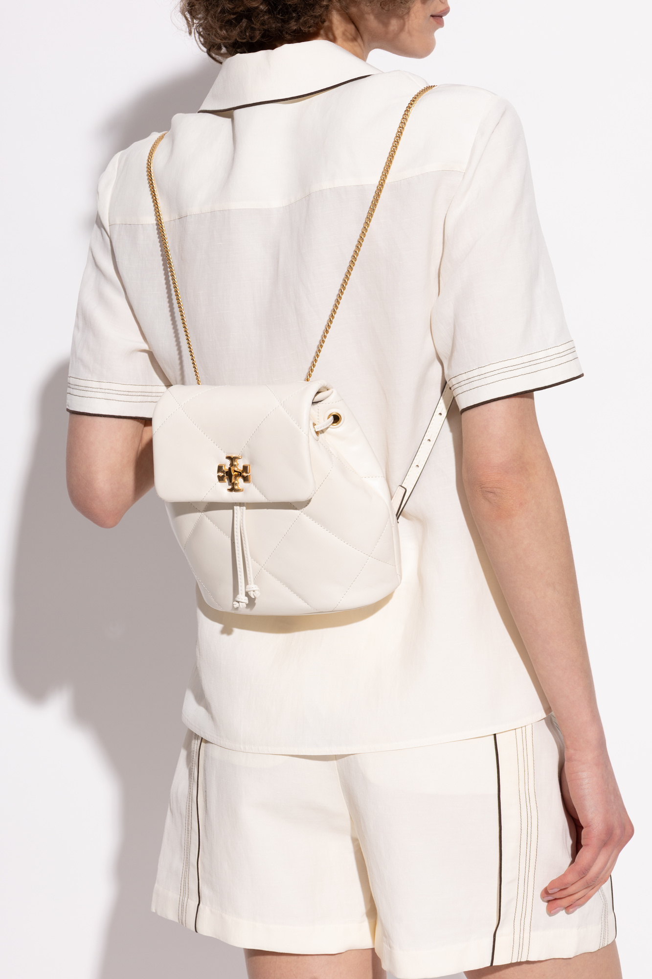 バックパック・リュック Tory Burch 170485 001 Bucket Bags & Backpacks kira diamond Mini Kira Diamond Quilt Backpack: Women's Handbags